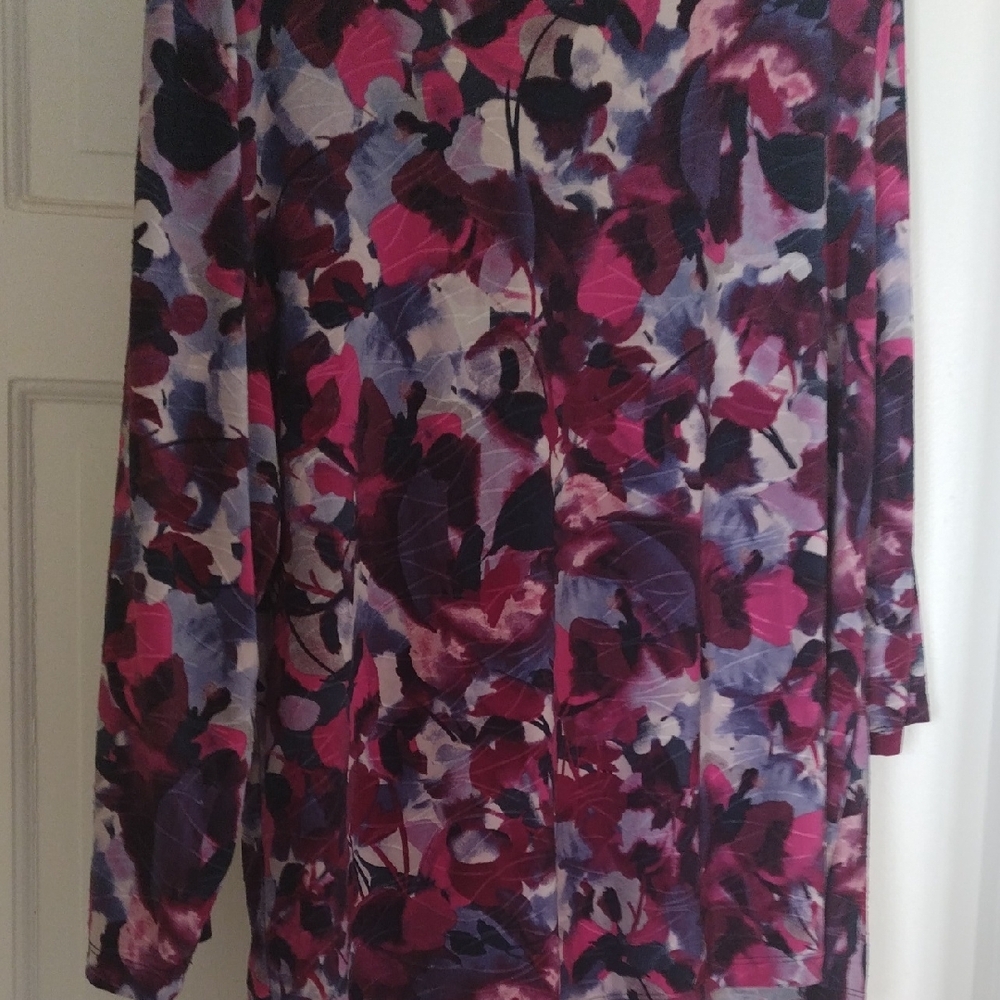 Multicolor Abstract Pattern Dress - Picture 4 of 4